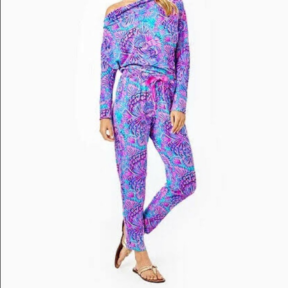 NWT Lilly Pulitzer Sheera One Shoulder Jumpsuit